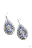 Paparazzi Spirited Socialite - Blue Earring