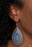 Paparazzi Spirited Socialite - Blue Earring