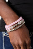 Paparazzi CUBE Your Enthusiasm - Pink Bracelet