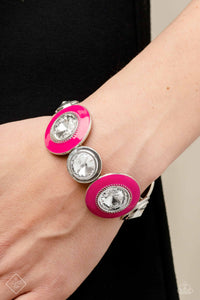 Paparazzi Lustrous Lass - Pink Bracelet