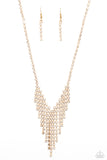 Paparazzi SHIMMER of Stars - Gold Necklace