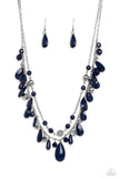 Paparazzi Flirty Flood - Blue Necklace