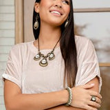 Paparazzi Forged Flare - Brass Earrings