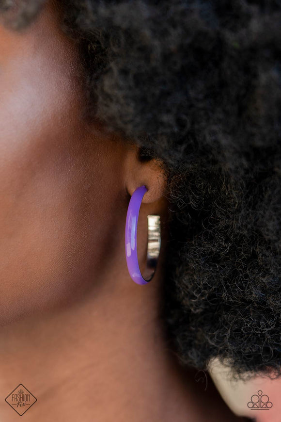 Paparazzi Groovy Glissando - Purple Earrings