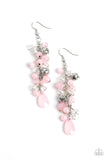 Paparazzi Cheeky Cascade - Pink Earring