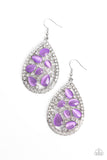 Paparazzi Cats Eye Class - Purple Earring