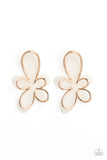 Paparazzi Glimmering Gardens - Gold Earring