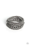 Paparazzi Sonoran Stripes - Silver Bracelet