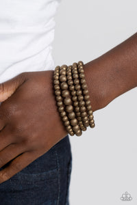 Paparazzi Sonoran Stripes - Brass Bracelet