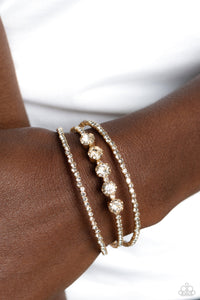 Paparazzi Lucid Layers - Gold Bracelet