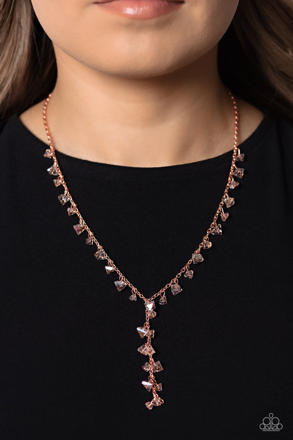 Paparazzi Chiseled Catwalk - Copper Necklace