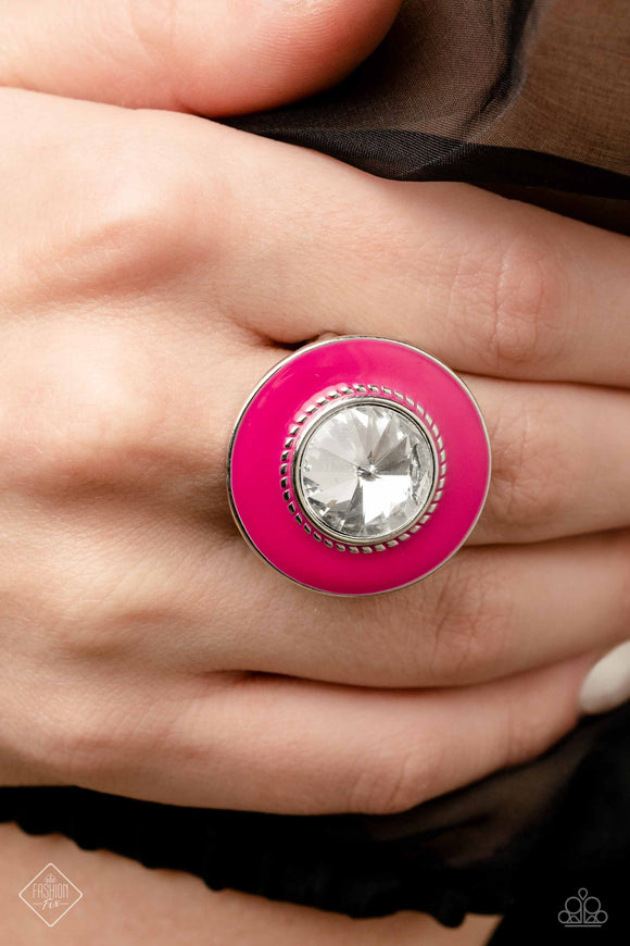 Paparazzi Ladylike Levity - Pink Ring