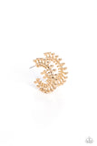 Paparazzi The Way You Make Me WHEEL - Gold Earring