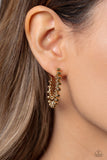 Paparazzi The Way You Make Me WHEEL - Gold Earring