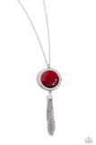 Paparazzi Tallahassee Tassel - Red Necklace