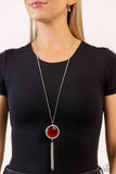 Paparazzi Tallahassee Tassel - Red Necklace