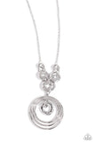 Paparazzi High HOOPS - Silver Necklace