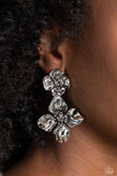 Paparazzi Gilded Grace - Silver Earring