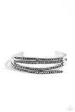 Paparazzi CURVED Lines - Silver Bracelet
