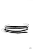 Paparazzi CURVED Lines - Black Bracelet