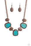 Paparazzi Badlands Border - Copper Necklace