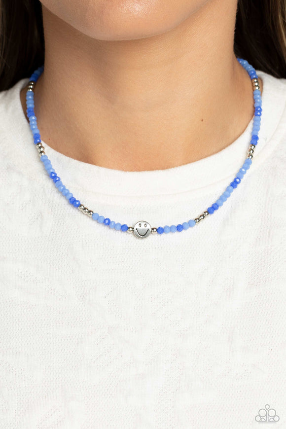 Paparazzi Beaming Bling - Blue Necklace