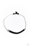 Paparazzi Corded Chivalry - White Necklace
