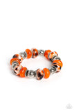 Paparazzi Warped Wayfarer - Orange Bracelet