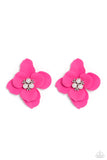 Paparazzi Jovial Jasmine - Pink Earrings