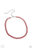 Paparazzi Grecian Grace - Red Necklace