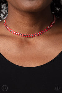 Paparazzi Grecian Grace - Red Necklace