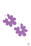 Paparazzi Flower Power Fantasy - Purple Earring