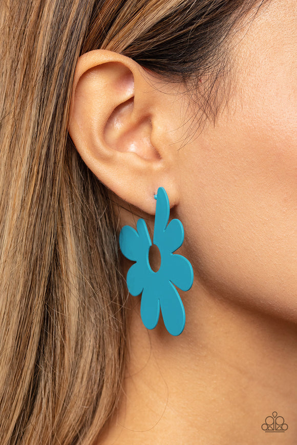 Paparazzi Flower Power Fantasy - Blue Earring