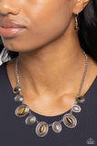 Paparazzi Textured Trailblazer - Brown Necklace