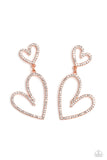 Paparazzi Doting Duo - Copper Earring