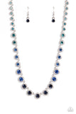 Paparazzi Kaleidoscope Charm - Blue Necklace