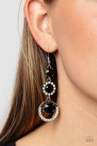 Paparazzi Enchanting Effulgence - Black Earring