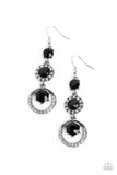 Paparazzi Enchanting Effulgence - Black Earring