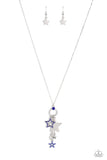 Paparazzi Starry Statutes - Blue Necklace