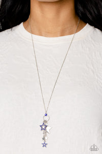 Paparazzi Starry Statutes - Blue Necklace