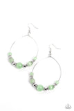 Paparazzi Cats Eye Charisma - Green Earring