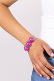 Paparazzi Badlands Backdrop - Pink Bracelet