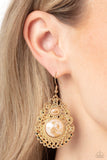 Paparazzi Welcoming Whimsy - White Earring