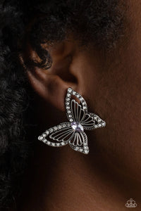 Paparazzi Wispy Wings - Purple Earrings