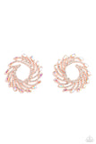 Paparazzi Firework Fanfare - Copper Earring