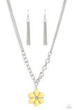 Paparazzi Dazzling Dahlia - Yellow Necklace