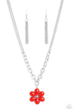 Paparazzi Dazzling Dahlia - Red Necklace