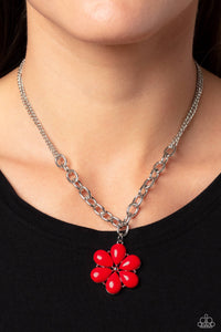 Paparazzi Dazzling Dahlia - Red Necklace