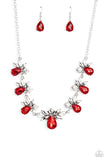 Paparazzi Explosive Effulgence - Red Necklace