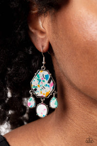 Paparazzi Organic Optimism - White Earring